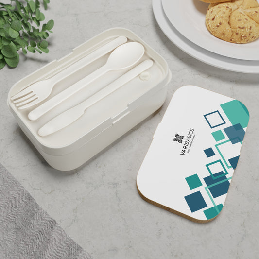 Teal Geometric Bento Lunch Box | Colorful Stackable Food Container